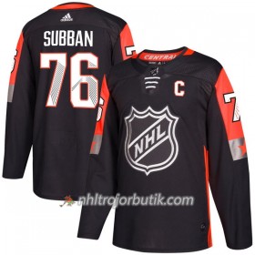 Män Ishockey Nashville Predators Tröja Subban 76 2018 NHL All-Star Adidas Svart Authentic
